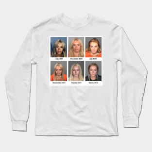 Lohan Mugshots Long Sleeve T-Shirt